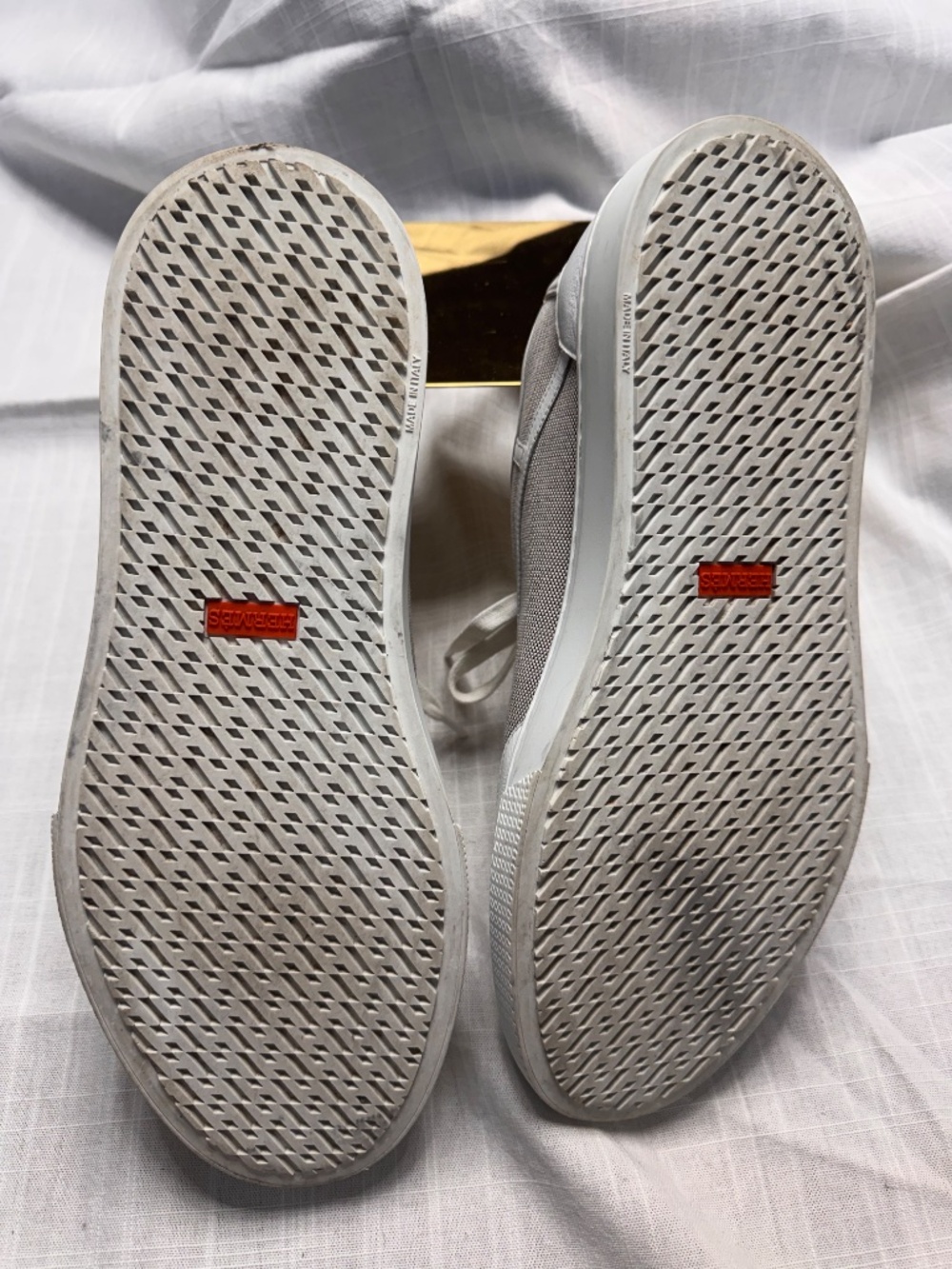 Hermes Get Men's Sneakers in Canvas and Calfskin Size 9 - Picture 4 of 8